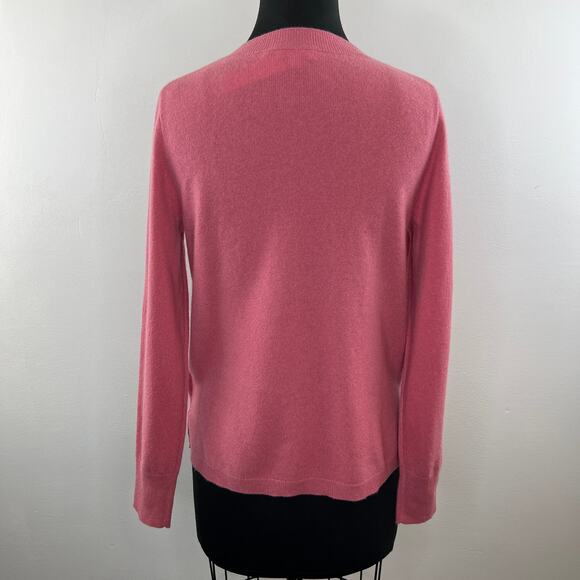 NWT J.Crew Pink Cashmere Slim-Fit Crewneck Sweater Pullover K1313 Fitted NEW M - Picture 6 of 11